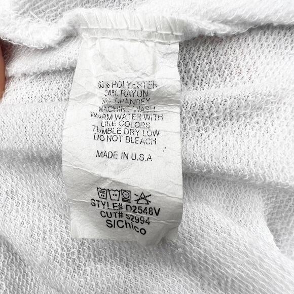 VICI Tie Dye T-Shirt Dress Crew Neck Short Sleeve Side-Slit White Black Sz Small - Picture 6 of 7